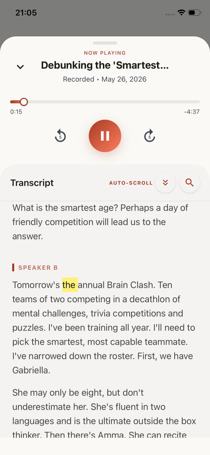 Accurate Audio Transcripts